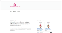 Desktop Screenshot of heladosartesanales.com